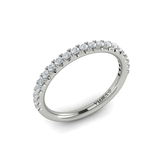 Scalloped Diamond Eternity Band