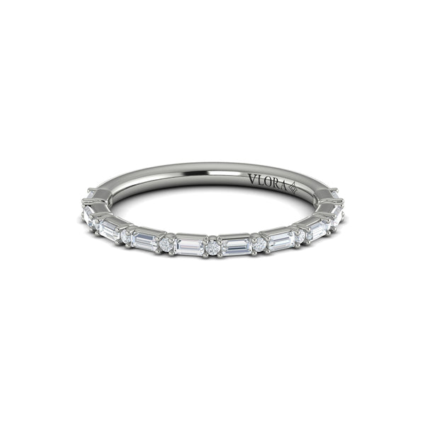 Matching Bands Wedding Band in Platinum by Vlora Bridal
