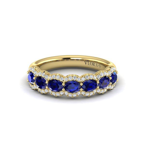 Diamond and Sapphire Statement Ring