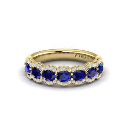 Diamond and Sapphire Statement Ring
