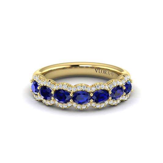 Diamond and Sapphire Statement Ring