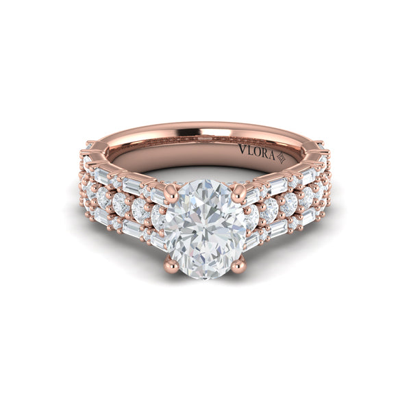Opulent Oval Engagement Ring