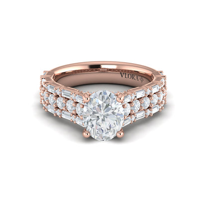 Opulent Oval Engagement Ring