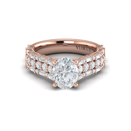 Opulent Oval Engagement Ring