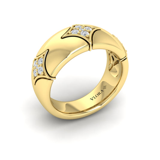 Diamond Cluster Vlora Star Ring