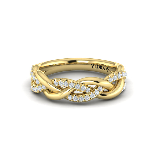 Alternating Diamond Twist Ring