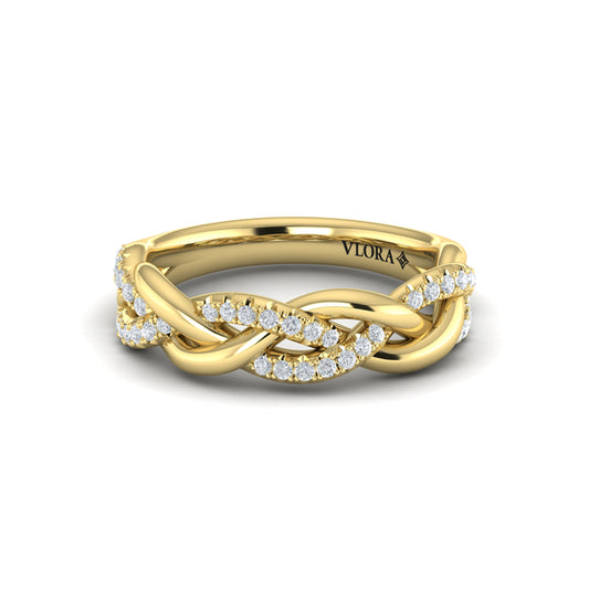 Alternating Diamond Twist Ring