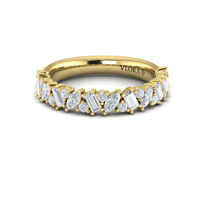 Marquise and Baguette Diamond Band