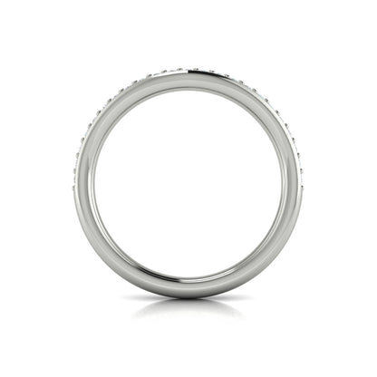 Diamond Contour Wedding Band