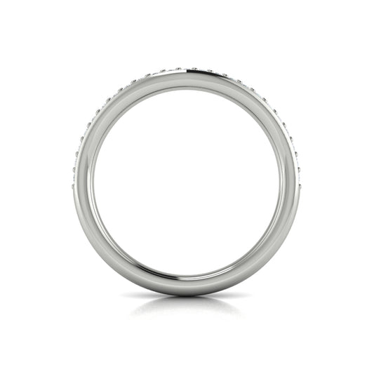 Diamond Contour Wedding Band