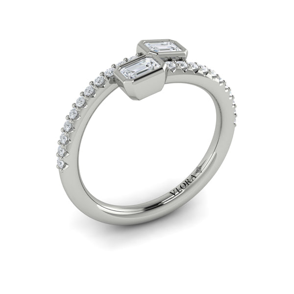 Diamond Baguette Wrap Ring