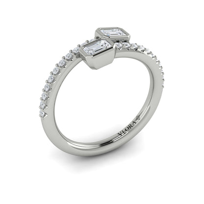 Diamond Baguette Wrap Ring