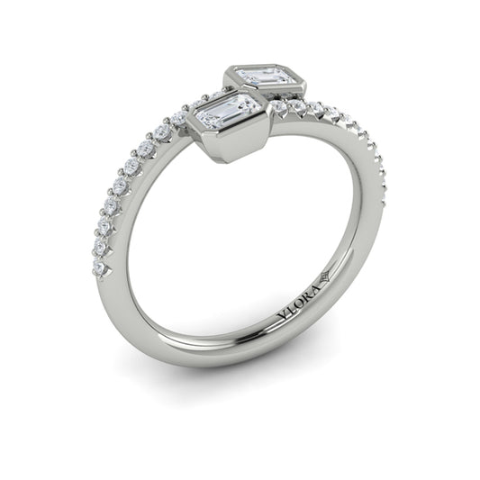 Diamond Baguette Wrap Ring