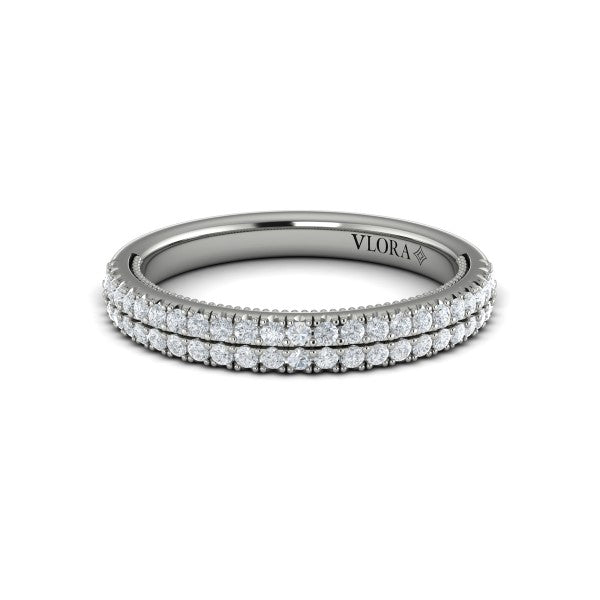 Matching Bands Wedding Band in Platinum by Vlora Bridal
