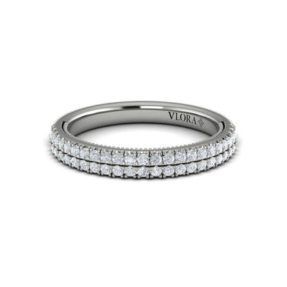 Matching Bands Wedding Band in Platinum by Vlora Bridal