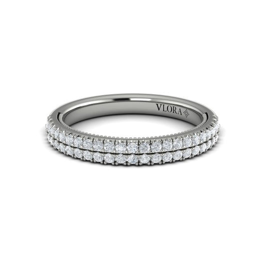 Matching Bands Wedding Band in Platinum by Vlora Bridal