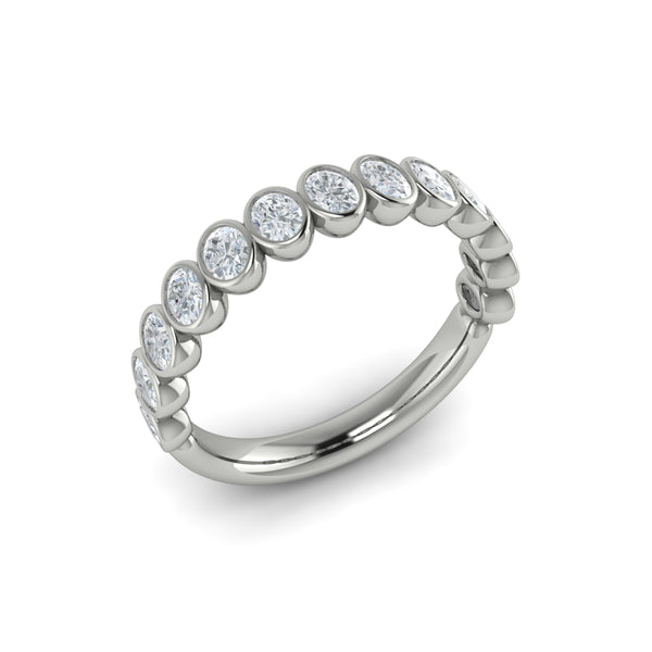 Stackable Bands Wedding Band in Platinum by Vlora Bridal