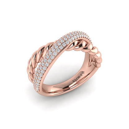 Twist Crossed Ring