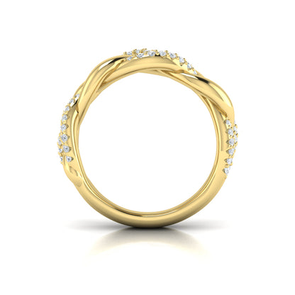 Alternating Diamond Twist Ring