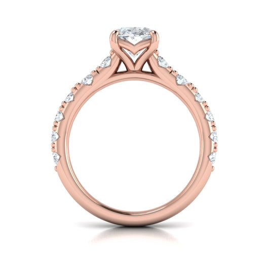 Luxe Classic Oval Engagement Ring