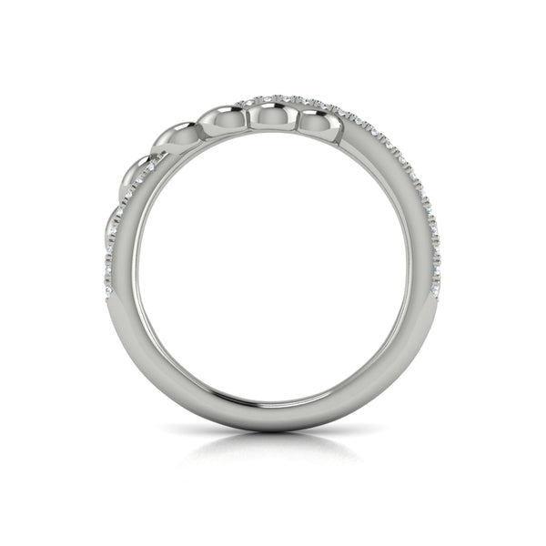 Stackables Wedding Band in Platinum by Vlora Bridal