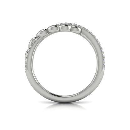 Stackables Wedding Band in Platinum by Vlora Bridal