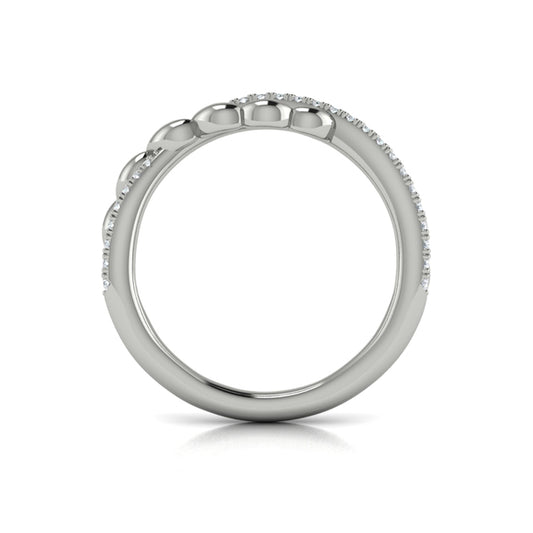Stackables Wedding Band in Platinum by Vlora Bridal
