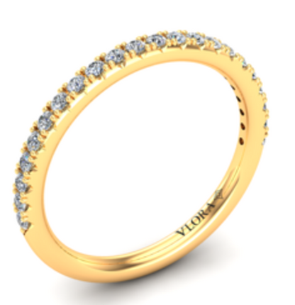 Matching Band for Horizon Solitaire Oval Bezel Engagement Ring