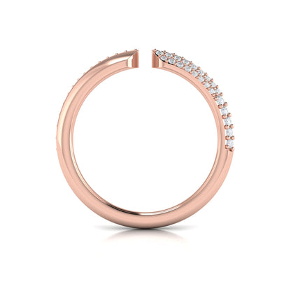 Pavé Diamond Open Band Ring