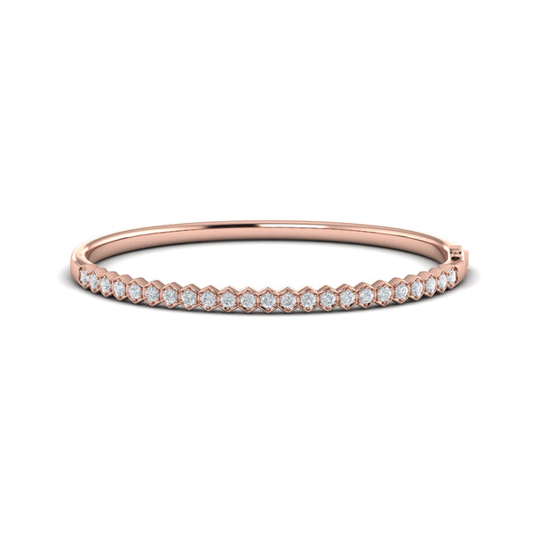 Diamond Honeycomb Bangle