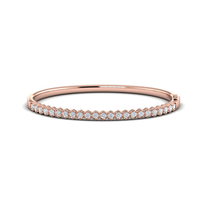 Diamond Honeycomb Bangle