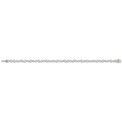 Mixed Shape Bezel Set Diamond Bracelet