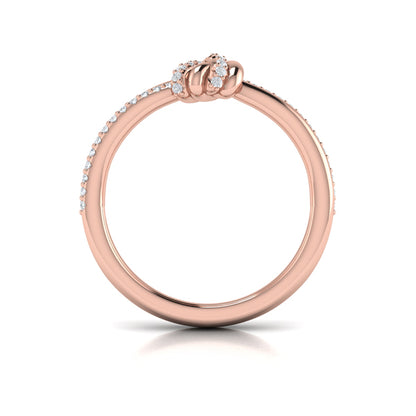 Pavé Diamond Knot Ring
