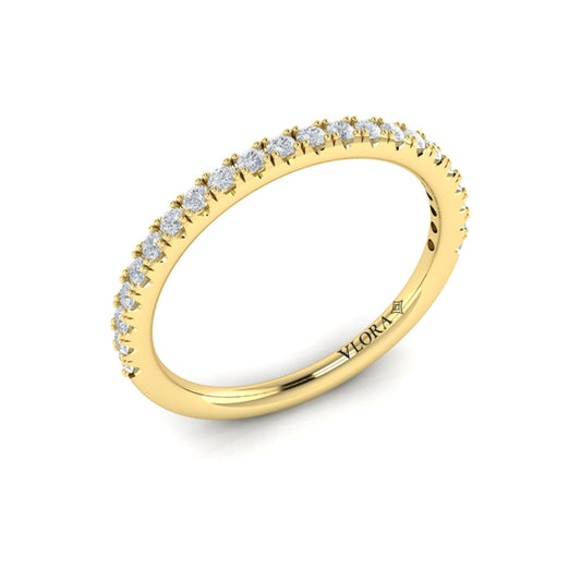 Matching Band for Regal Halo Oval Bezel Engagement Ring