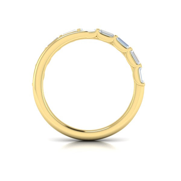 Stackable Bands Wedding Band in 14K Yellow Gold by Vlora Bridal