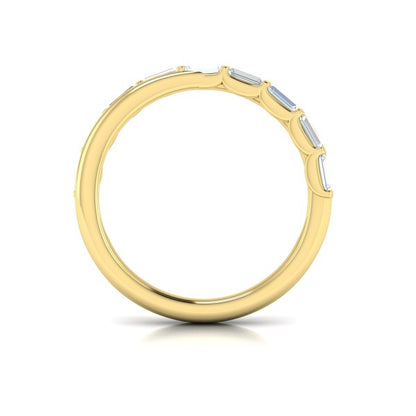 Stackable Bands Wedding Band in 14K Yellow Gold by Vlora Bridal