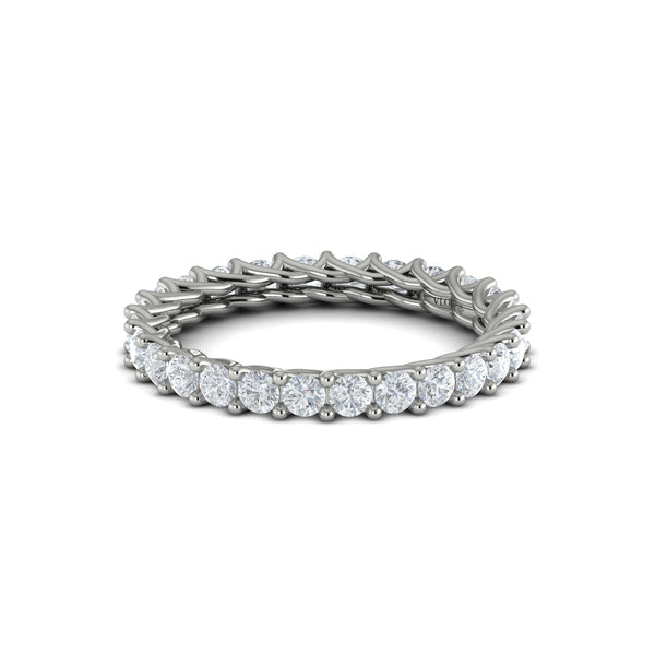 Eternity Bands Wedding Band in Platinum by Vlora Bridal