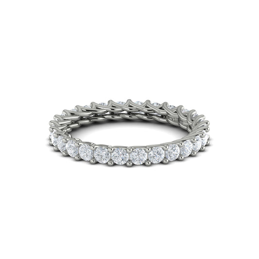 Eternity Bands Wedding Band in Platinum by Vlora Bridal