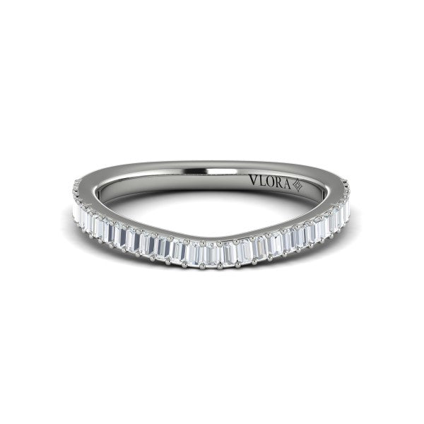 Matching Bands Wedding Band in Platinum by Vlora Bridal