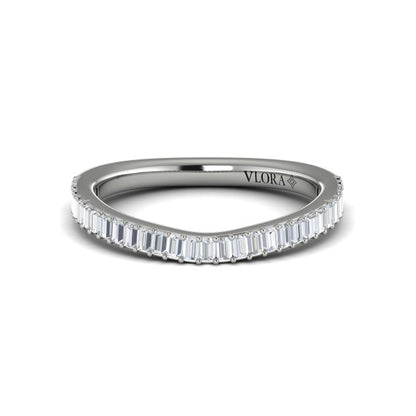 Matching Bands Wedding Band in Platinum by Vlora Bridal