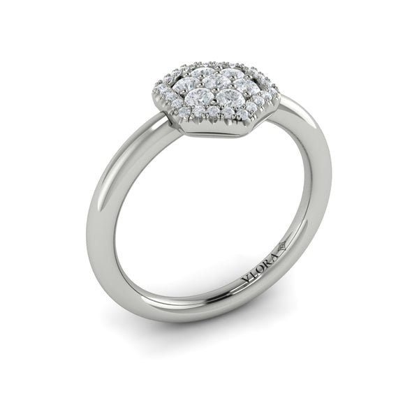 Diamond Cluster Single Honeycomb Ring