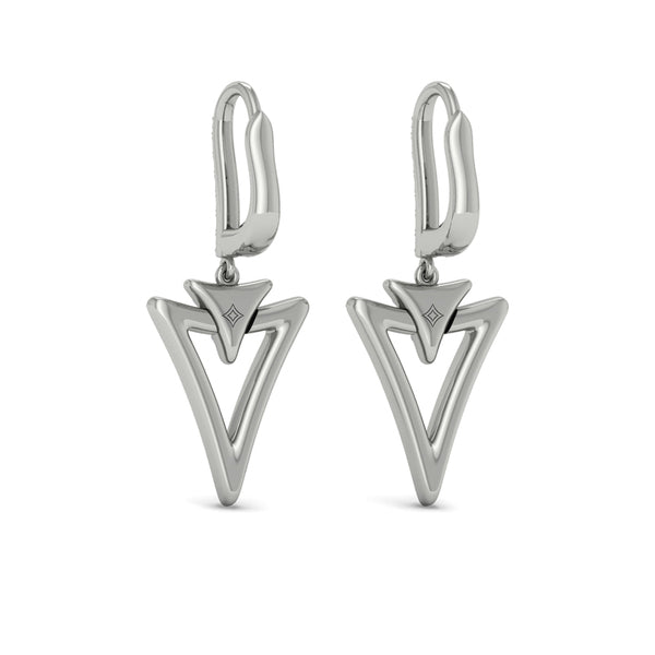 Diamond Earrings from MIRAVEL Collection in Platinum