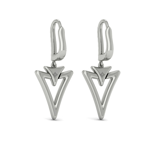 Diamond Earrings from MIRAVEL Collection in Platinum