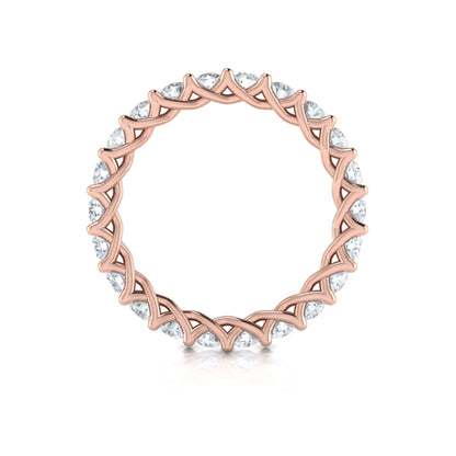 Bold Woven Eternity Ring