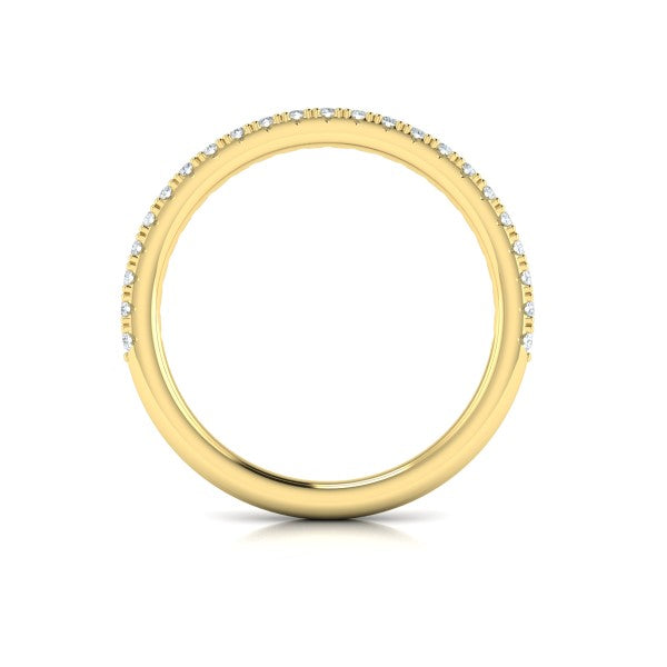 Matching Bands Wedding Band in 14K Yellow Gold by Vlora Bridal