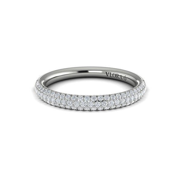 Stackable Bands Wedding Band in Platinum by Vlora Bridal