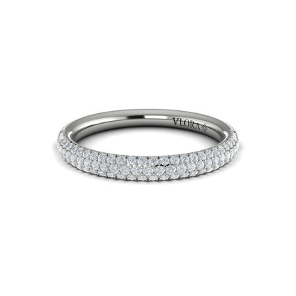 Stackable Bands Wedding Band in Platinum by Vlora Bridal