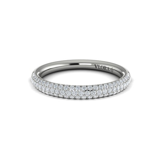 Stackable Bands Wedding Band in Platinum by Vlora Bridal