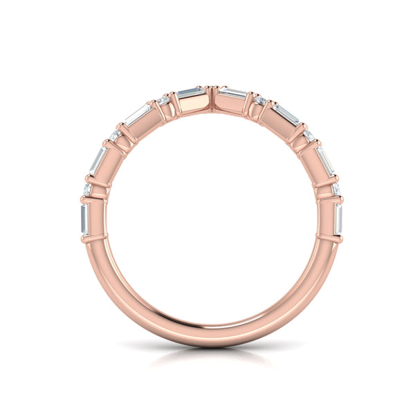 Diamond Baguette Chevron Ring
