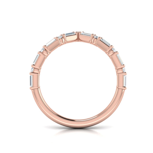 Diamond Baguette Chevron Ring